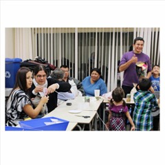 Kanishinaabemi.  -  We (inc.) will speak the language.