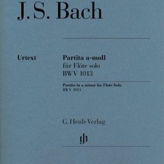 Bach - Partita For Solo Flute In A Minor, BWV 1013 I. Allemande (Gustav Scheck - Flute), 1957