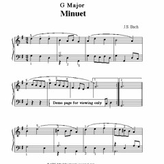 Bach - Minuet In G Major