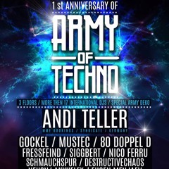 Gockel @ Borderline Basel 15.04.2016 / 1 Year Army Of Techno