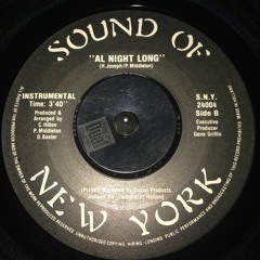 FLAASH - All Night Long (45 Instrumental) [Sound Of New York Rec] 198! 7''