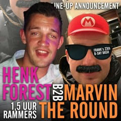 Henk Forest B2B Marvin the Round - 1,5 uur RAMMERS (Live-SET vanaf Frank's 23th B-Day BASH!)