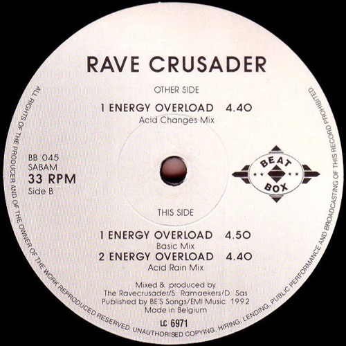 Rave Crusader - Energy Overload Acid Rain Remix