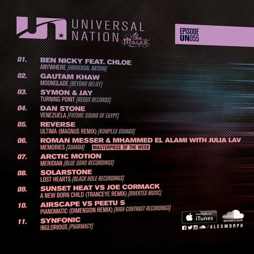 Sunset Heat vs. Joe Cormack - A New Born Child (TrancEye Remix) @ UNIVERSAL NATION (Alex M.O.R.P.H.)