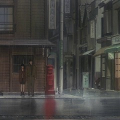girl at the bus stop