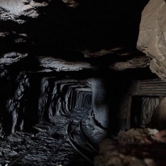 rocks thrown into the abyss by mexican miners