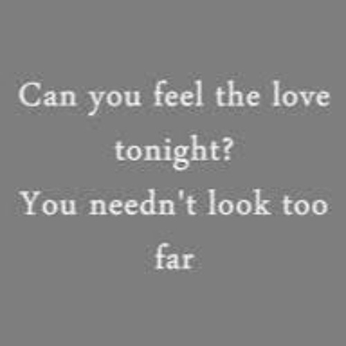 Can You Feel the Love Tonight ost. Lion King (Accapela version)