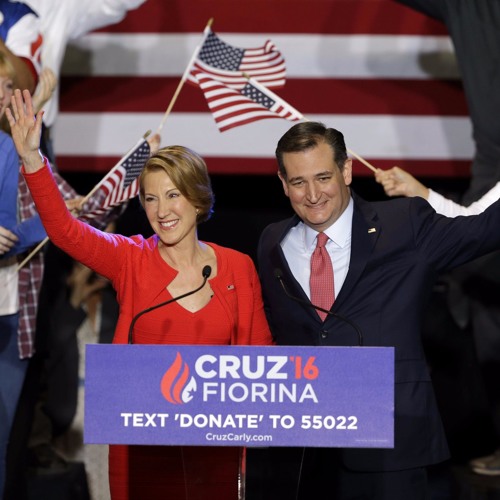 Mike Slater with Carly Fiorina