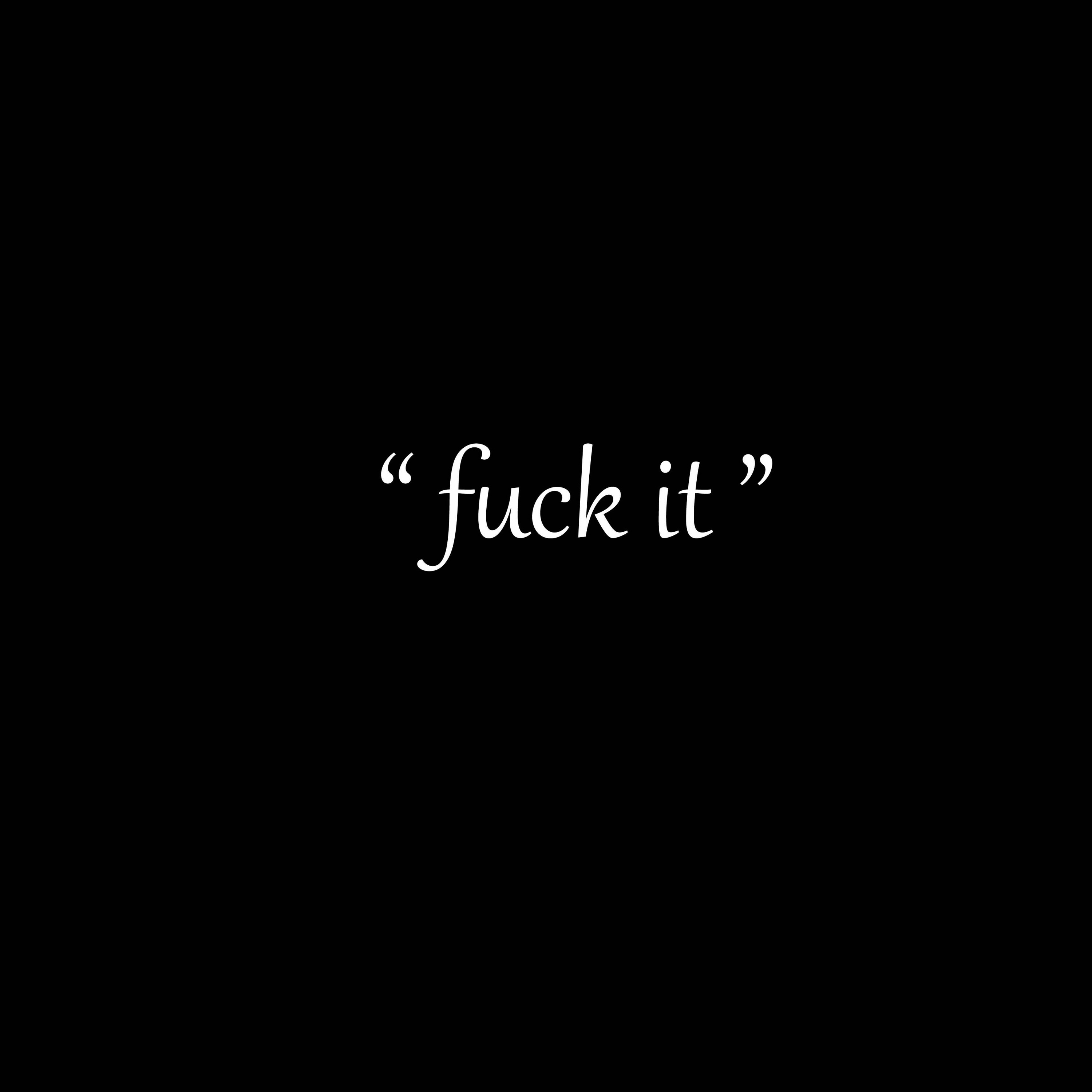Fuck it episode artwork
