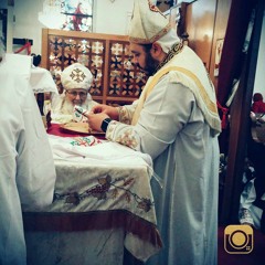Abouna Mina Shaheid Reading Easter Gospel