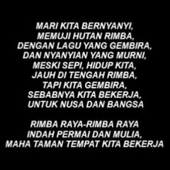 Mars Rimbawan (suka lagu ini walau bukan anak kehutanan)