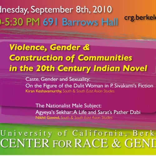 VIOLENCE, GENDER, AND THE CONSTRUCTION OF COMMUNITIES IN THE TWENTIETH CENTURY INDIAN NOVEL: SOME CASE STUDIES