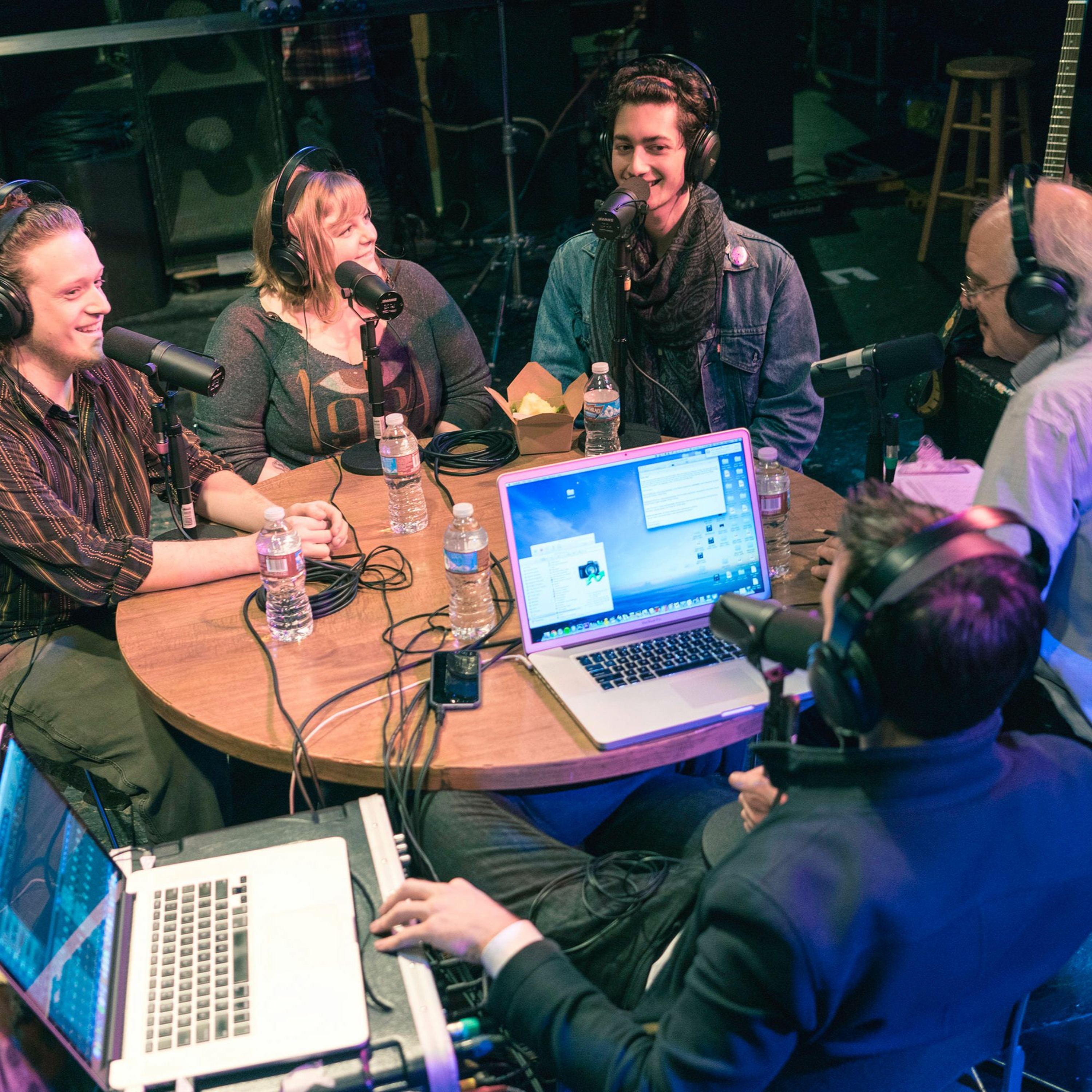 Onstage with Jim and Tom