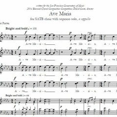 Ave Maria - for SATB choir