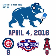 April 4, 2016 - Cubs 9, Angels 0