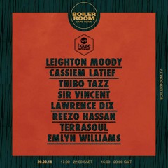 Leighton Moody b2b Cassiem Latief Boiler Room Cape Town DJ Set
