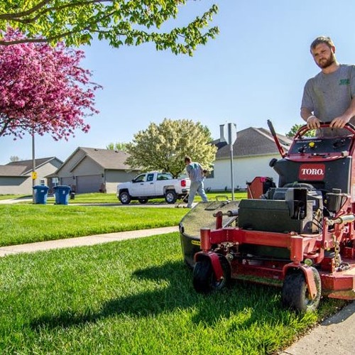 Stream Lawn Mowing And Maintenance In Springfield IL Background by