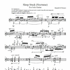 Sleepstuck (Nocturne) - for solo guitar