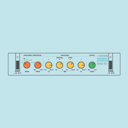 BOSS ROD-10 OVERDRIVE DISTORTION オーバードライブ