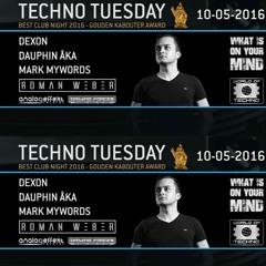 Roman Weber live at TechnoTuesday -  Sugarfactory Amsterdam - May 10 2016
