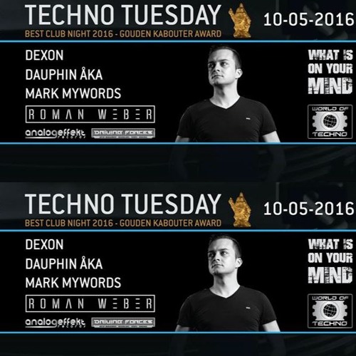 Roman Weber live at TechnoTuesday -  Sugarfactory Amsterdam - May 10 2016