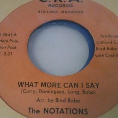 WHAT MORE CAN I SAY - THE NOTATIONS