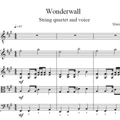 Wonderwall - Oasis - String Quartet + Vocals (preview)