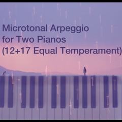 Microtonal Arpeggio for 2 Pianos (12+17 Tone Equal Temperament) from the video on Youtube