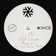 Not Usual - Faya EP // René Amesz Remix // SNOE011