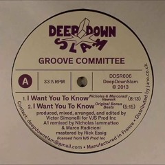 Groove Committee - I Want You To Know (Nicholas & Marcoradi Rework)