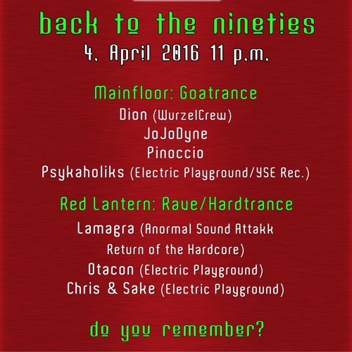 Chris live @ Back To The Nineties 2016