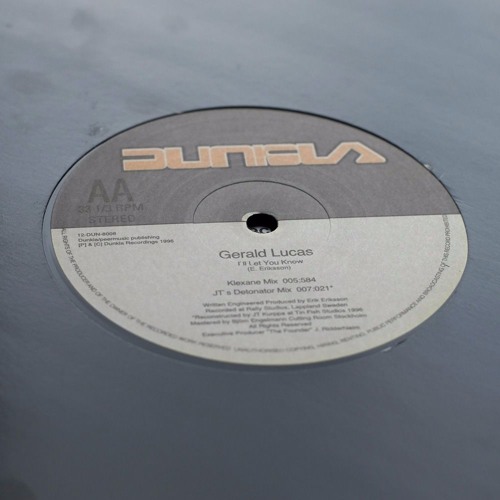 Listen to music albums featuring I'll Let You Know (Klexane Mix) (Dunkla Recordings 1996) by