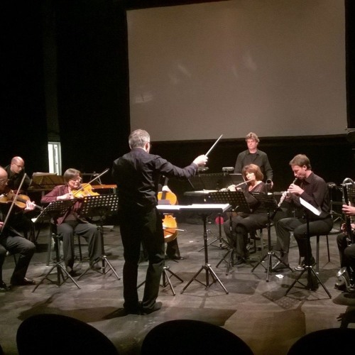 Stream With out, for flute, oboe, bass percussion, piano