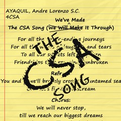 The CSA Song (Stripped)(Original) - Andre Ayaquil