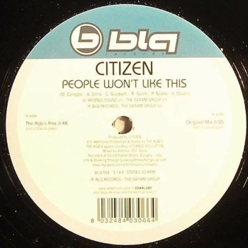 Citizen - People Won't Like This (The Kgb's Remix)