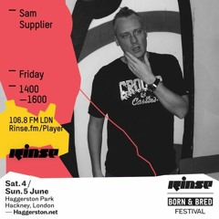 Rinse FM Podcast - Sam Supplier - 27th May 2016