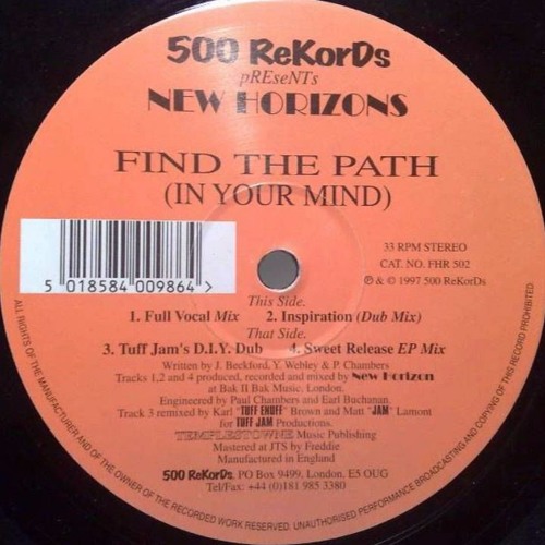New Horizons - Find The Path (Tuff Jam DIY Dub)