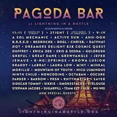 Wu Wei At The Pagoda Stage - Lightning in a Bottle 2016
