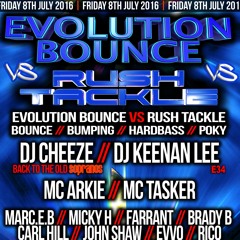 DJ Marc E B - Evolution Bounce Vs Rush Tackle Promo Mix 8th July Underbar Blackpool