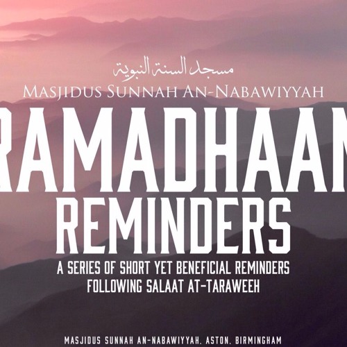 Night 2 - Abu Idrees - How The Salaf Were In Ramadhaan