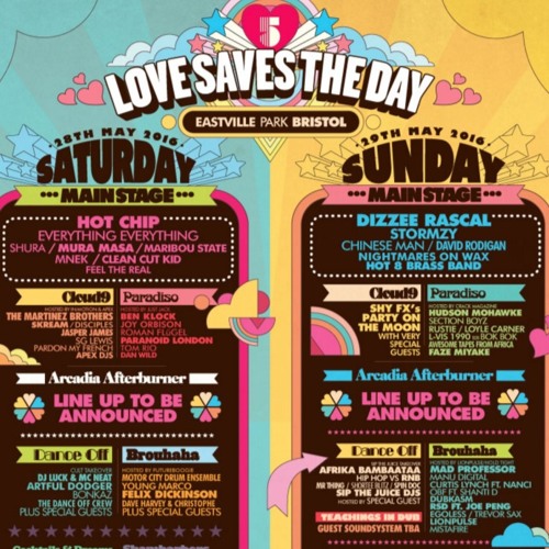 Stream Live Set Frm 'LOVE SAVES THE DAY FESTIVAL' Bristol 28.05.16 by