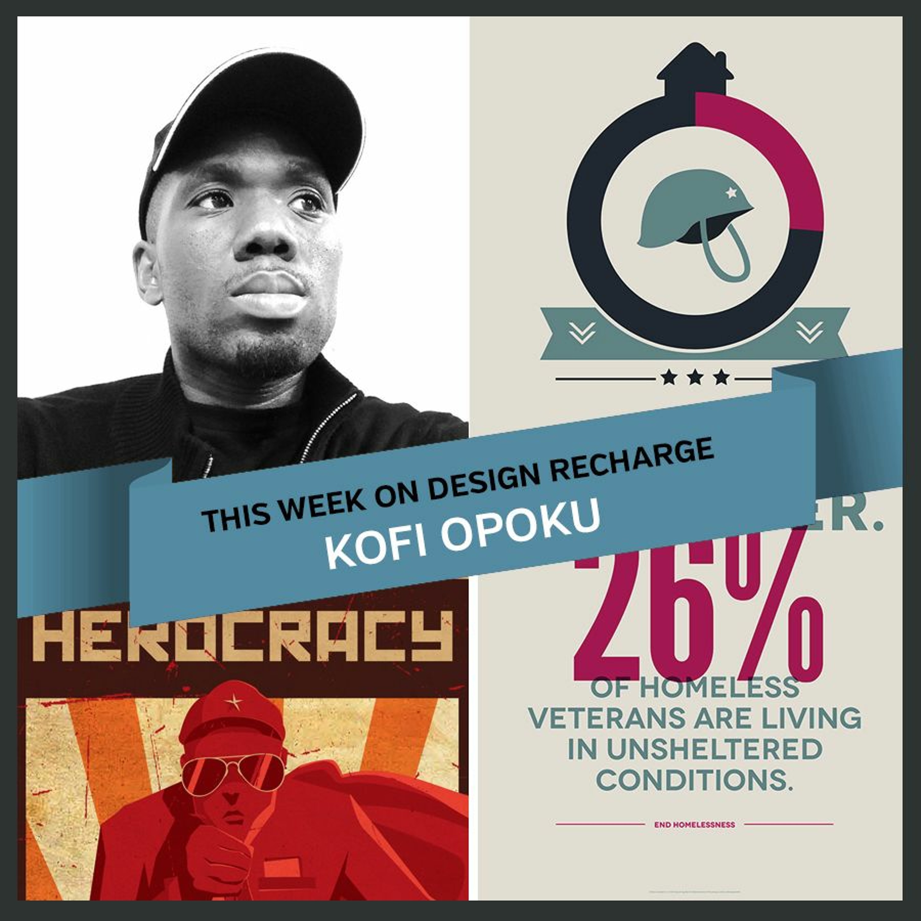 THE DESIGN RECHARGE SHOW: Kofi Opoku // Design for Social Impact episode artwork