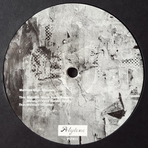 Matthias Vogt - Maintain (incl. Remixes by Bleak and Vince Watson)| PLTR011