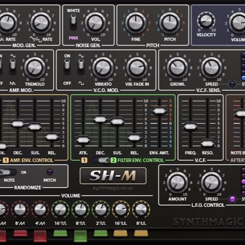 Just Some Of The Custom Waveforms of SH-M