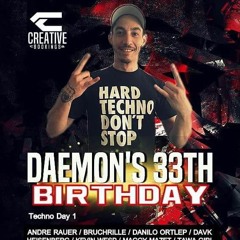Daemon Birthday Def cronic Schranz Invitation