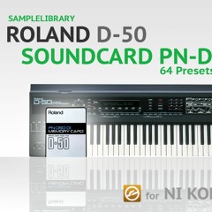 D-50 Soundcard PN-D50-00 Samples for NI Kontakt 5