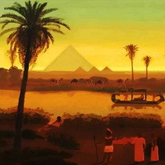 Course de chameaux sur les bords du Nil