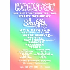 Saturday 18th June @MikeDelinquent - @TheHouspot Mix - @Shuffle_Napa