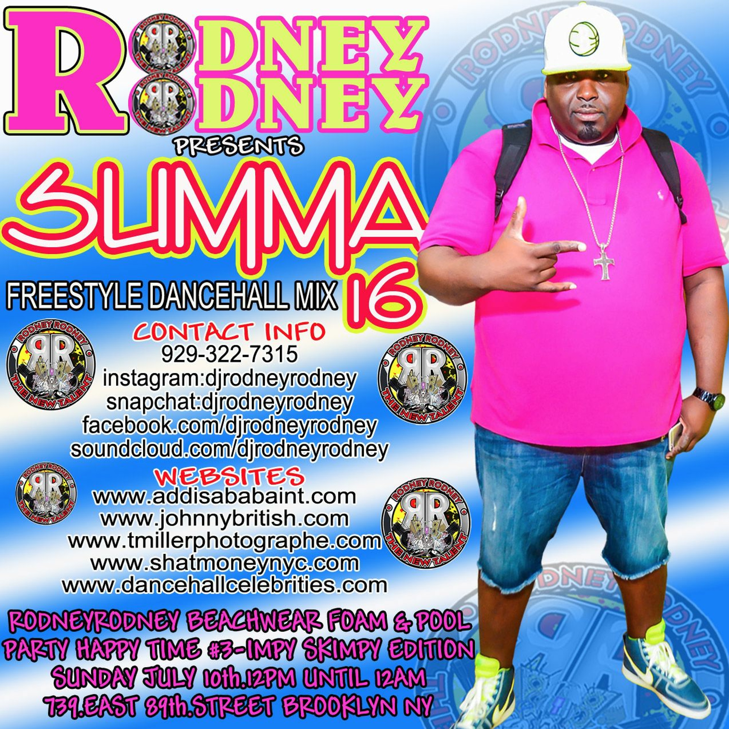 RodneyRodney presents SUMMA.16 FREESTYLE DANCEHALL MIX Foam & Pool Party Intro episode artwork