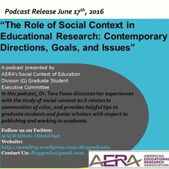 The Role of Social Context in Educational Research